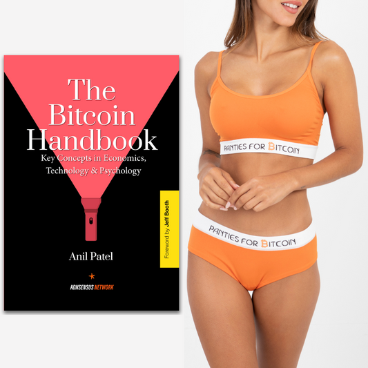 The Bitcoin Handbook + Orange Genesis Hipster