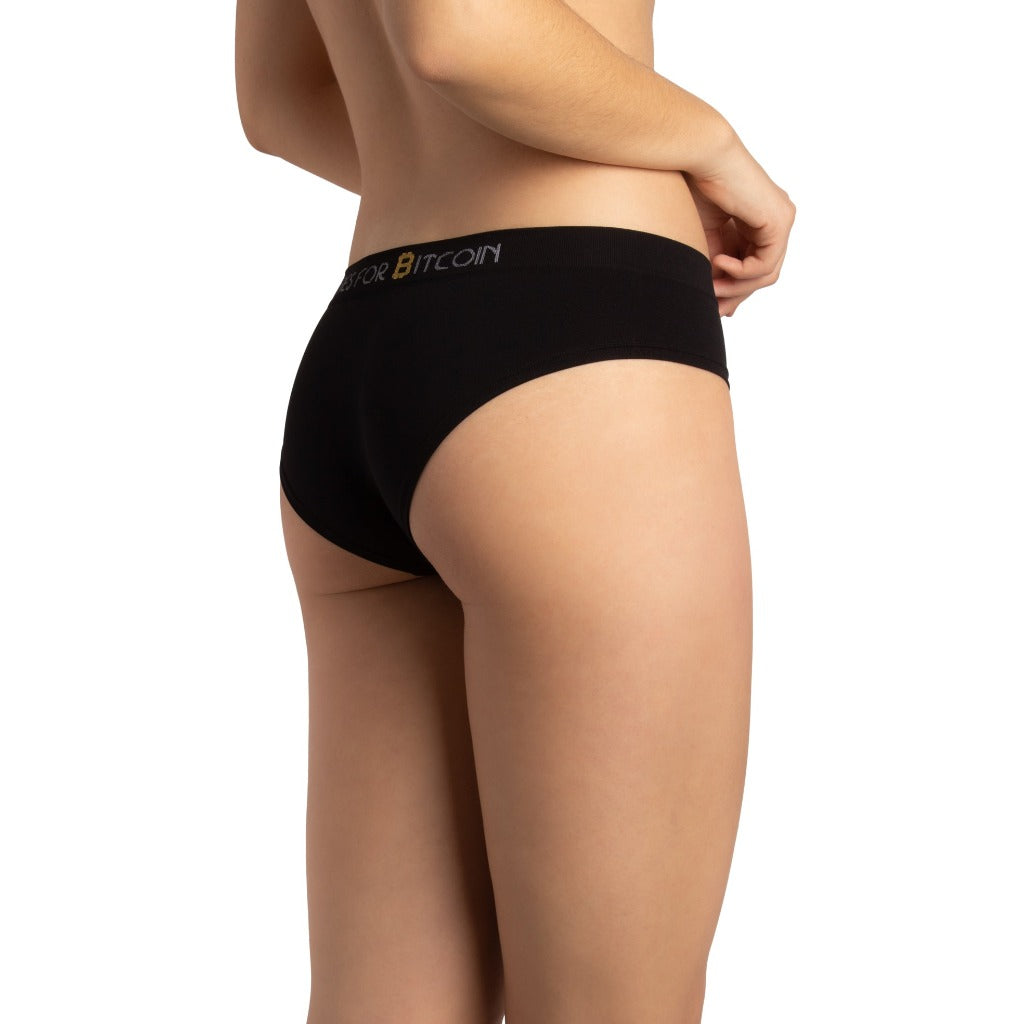 Black Genesis Hipster panty rear view #color_black
