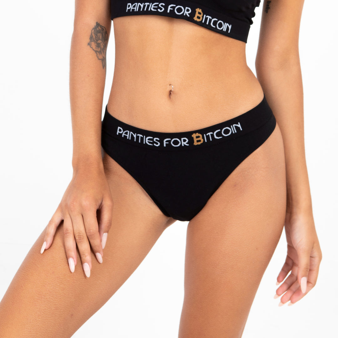 Genesis Thong front view #color_black